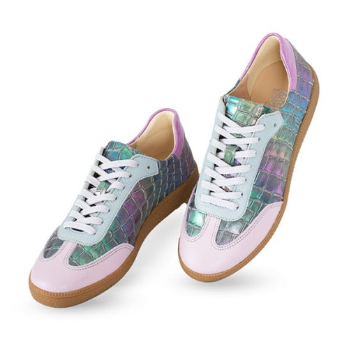 Sneakersy Tęczowy Croco