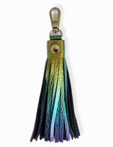 Frędzel brelok - tęcza groch 2