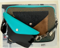 Torebka Double Bag - ćwieki, miedź i patyna