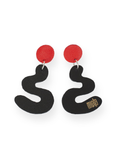 Kolczyki Skórzane KARMIN