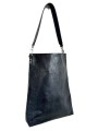 Torebka Trapeze Bag Czarna Drobna Łuska