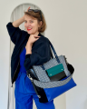 Torba De Luxe Czarno-biała Plecionka 2