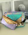 Torebka Double Bag - pastelowa jasna benzynka