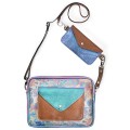 Torebka Double Bag - pastelowa jasna benzynka