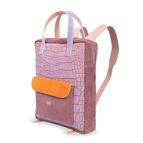 Plecak skórzany Lovely Croco