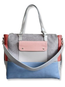 Torba De Luxe Srebrne Kwiaty OUTLET