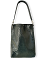 Torba Trapeze Bag Czarny Krokodyl