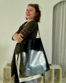 Torba Trapeze Bag Czarny Krokodyl