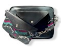 Torebka Double Bag - czarny wąż