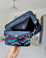Torebka Double Bag - czarny wąż