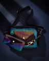 Torebka Double Bag - benzynka ledowa gładka z plecionką