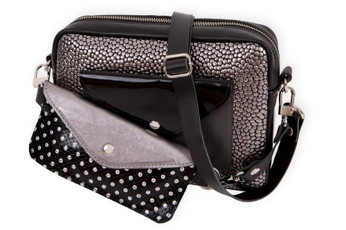 Torebka Double Bag - kulki, ćwieki i blacha