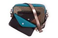 Torebka Double Bag - ćwieki, miedź i patyna