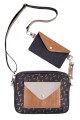 Torebka Double Bag - ważki w granacie