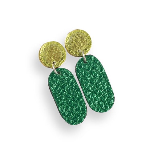 KOLCZYKI SKÓRZANE LEMONADE